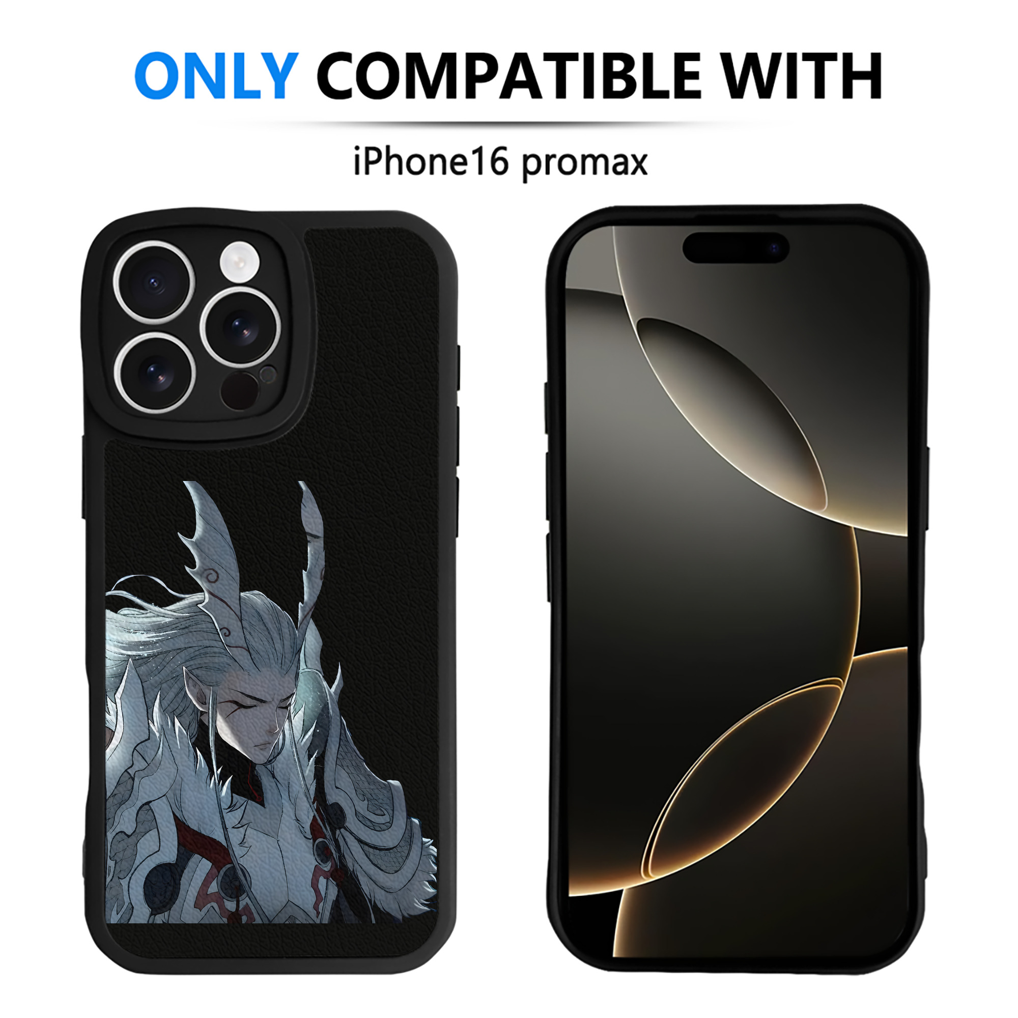 （画像用） Ne Zha 2 ナタ 魔童の大暴れ 【iPhone 16シリーズ対応】シリコンスマホケース（レザー調） 材質：シリコン